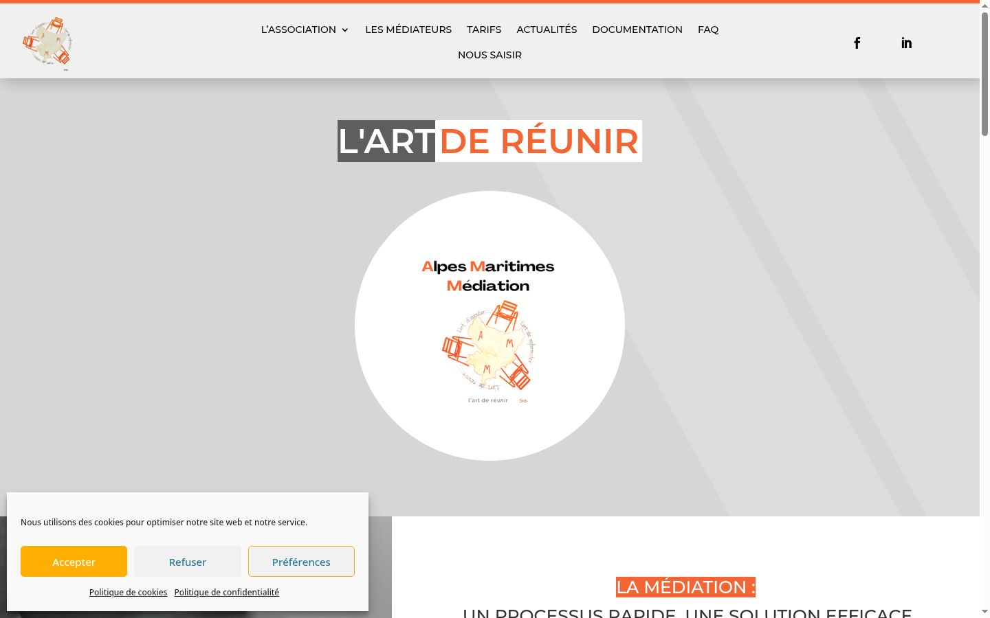 Screenshot des Einwilligungsbanners vor jeglicher Interaktion