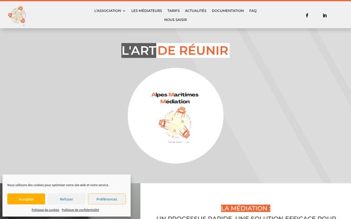 Screenshot von alpesmaritimes-mediation.fr