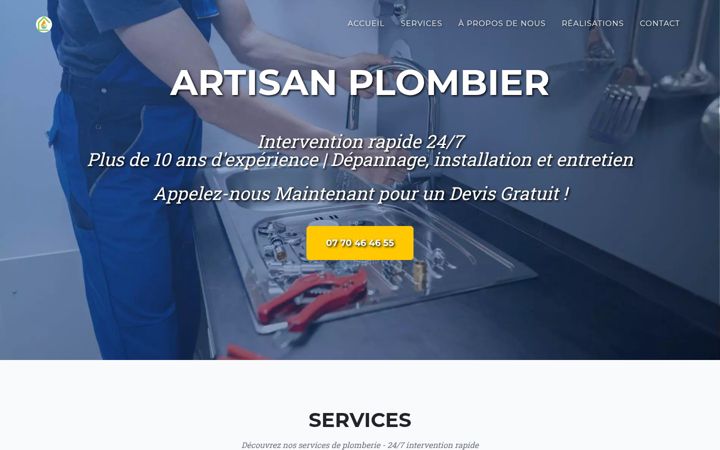 Screenshot of alpesplomberie74.fr