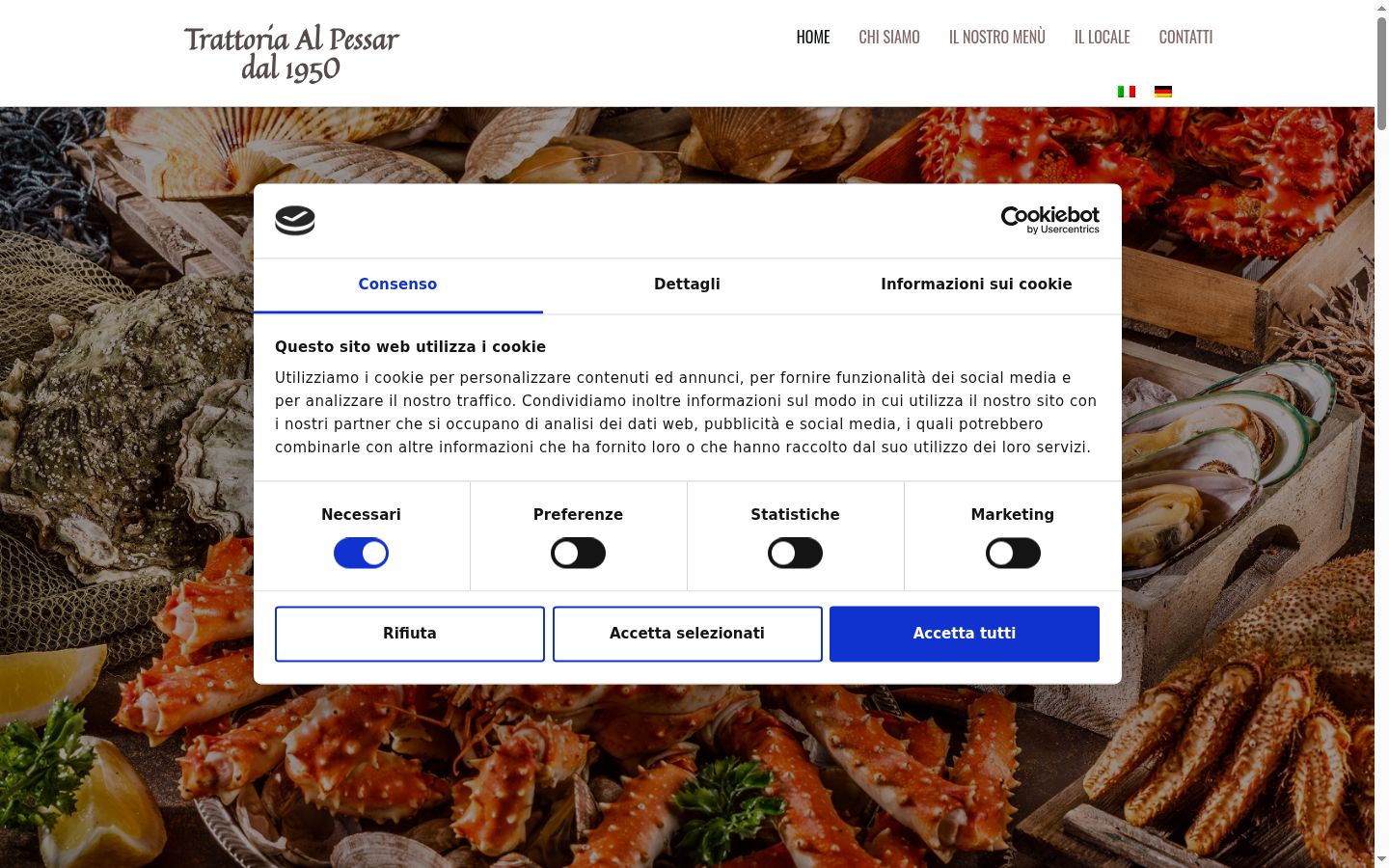 Zrzut ekranu banera zgody wyświetlanego przed jakąkolwiek interakcją