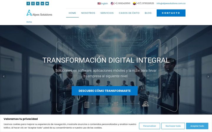 Zrzut ekranu alpessolutions.com