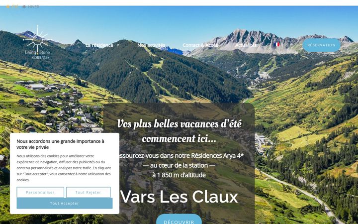 Screenshot of alpessudresidences.fr