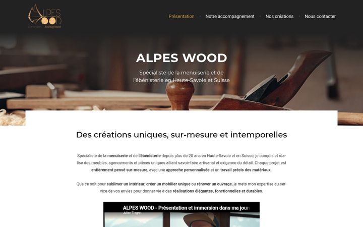 Screenshot of alpeswood.fr