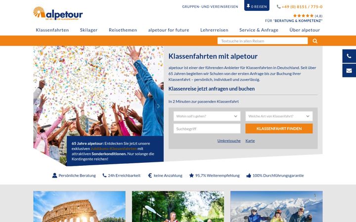 Képernyőkép: alpetour.de