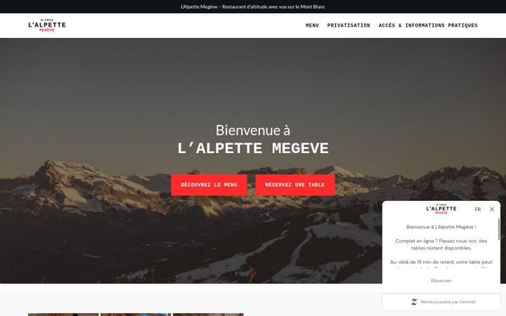 Screenshot of alpette-megeve.fr