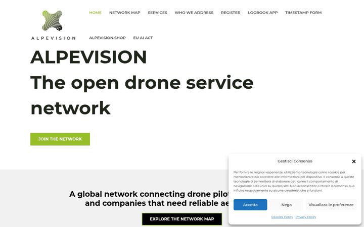 Screenshot von alpevision.com