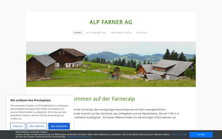 Screenshot of alpfarner-ag.ch