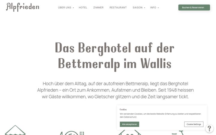 Ekrano kopija alpfrieden.ch