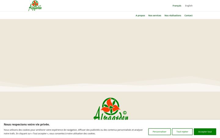 Screenshot of alpgarden.ch