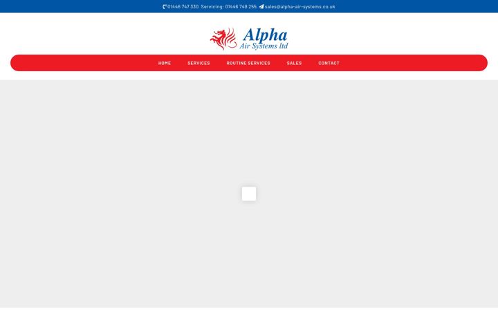 Ekrānuzņēmums no alpha-air-systems.co.uk