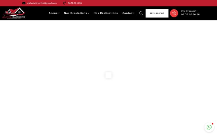 Screenshot von alpha-batiment.fr