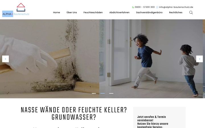 Ekrānuzņēmums no alpha-bautenschutz.de