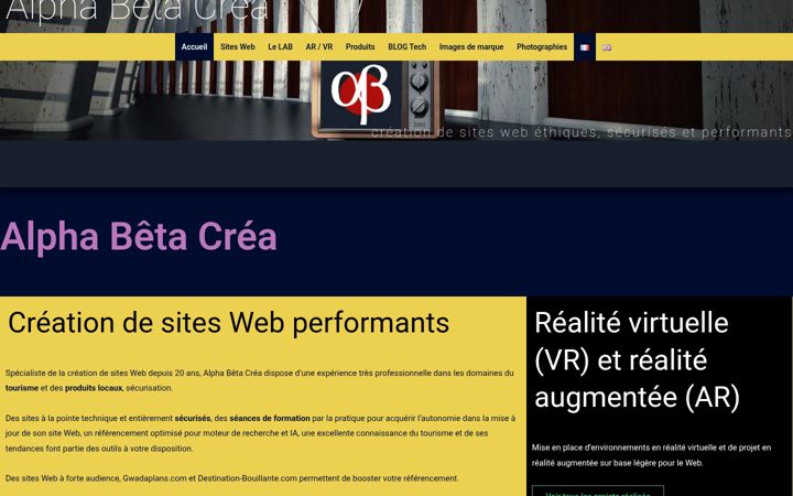 Screenshot von alpha-beta-crea.com
