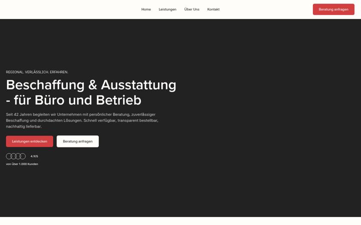 Screenshot of alpha-buero.de