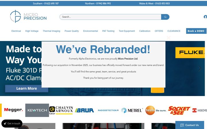 Screenshot of alpha-electronics.com