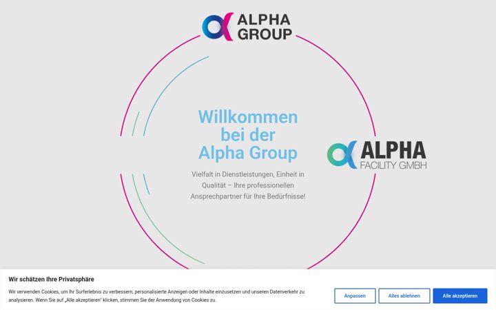 Screenshot ta' alpha-group.nrw