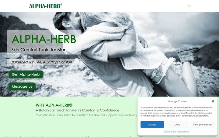 Screenshot of alpha-herb.com