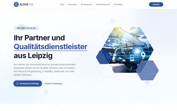 Screenshot of alpha-ise.eu