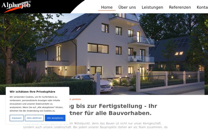Ekrānuzņēmums no alpha-job.de