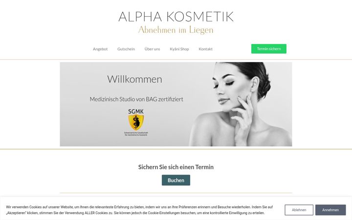 Screenshot of alpha-kosmetik.ch