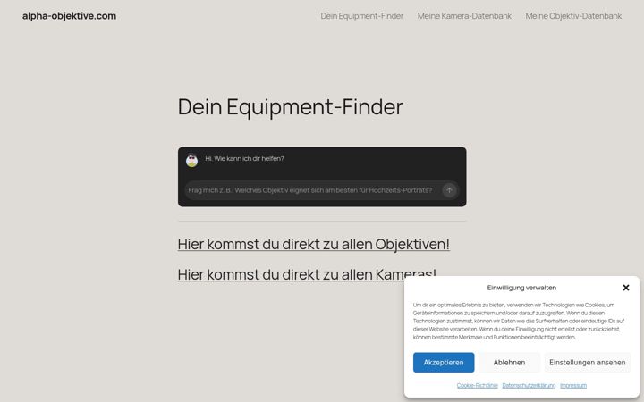 Screenshot of alpha-objektive.com