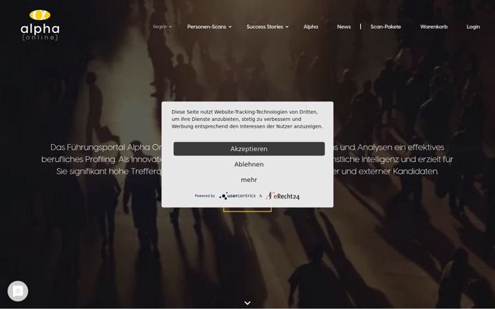 Screenshot of alpha-online.de