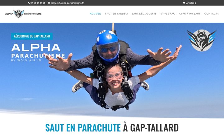 Screenshot von alpha-parachutisme.fr