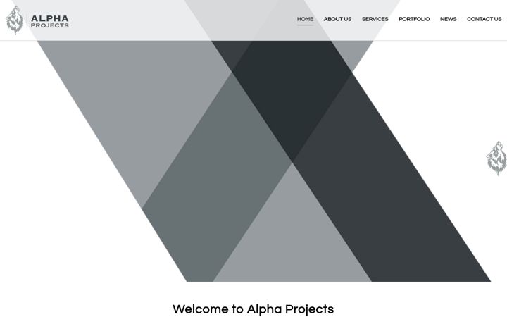 Screenshot of alpha-projects.co.uk