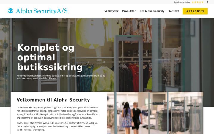 Ekrano kopija alpha-security.dk