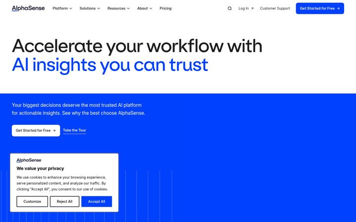 Screenshot of alpha-sense.com