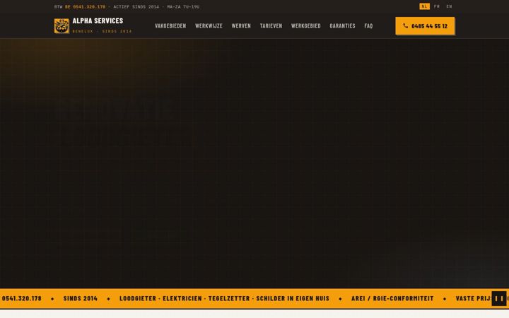 Screenshot of alpha-service.be