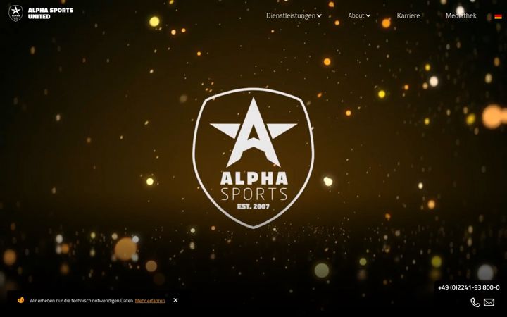 Screenshot di alpha-sports-tax.de