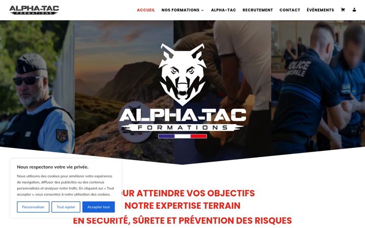 Screenshot di alpha-tac.fr