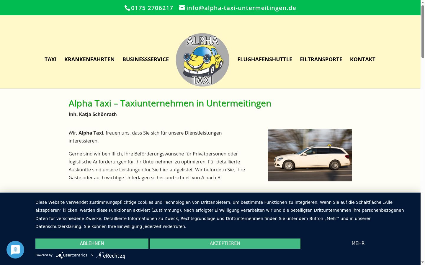 Screenshot tal-banner tal-kunsens muri qabel kwalunkwe interazzjoni