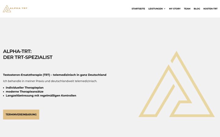 Screenshot di alpha-trt.de