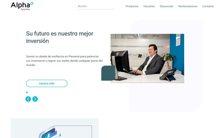 Screenshot ta' alpha.com.pa
