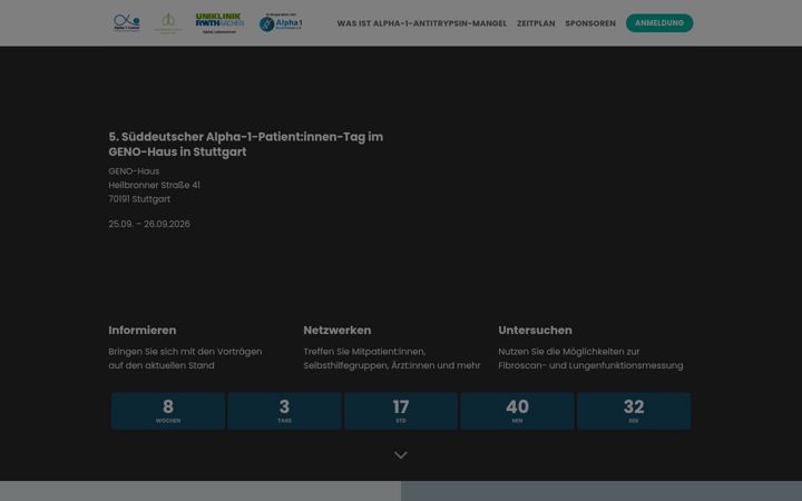 Screenshot von alpha1sued.de