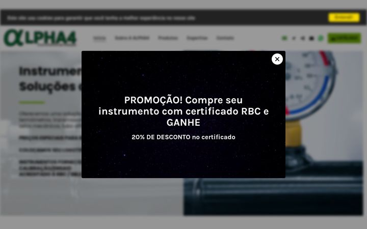 Screenshot of alpha4instrumentacao.com