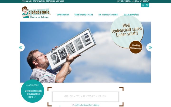 Screenshot stránky alphabetario.de