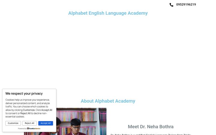 Screenshot of alphabetenglish.in