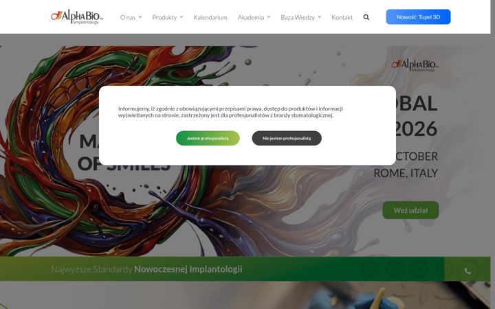 Screenshot of alphabio.pl