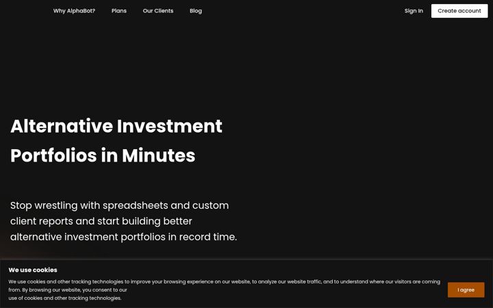 Screenshot of alphabot.net
