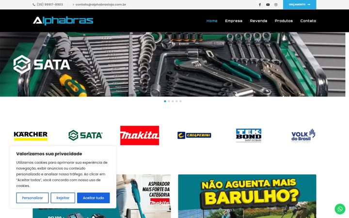Screenshot of alphabrasloja.com.br