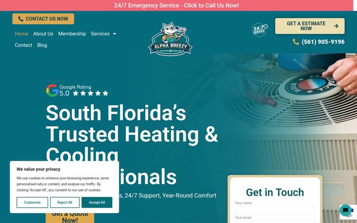 Screenshot of alphabreezy.com
