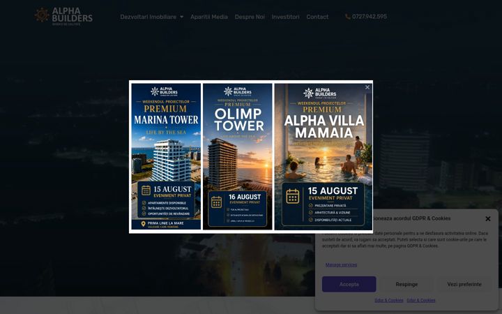 Screenshot of alphabuilders.ro