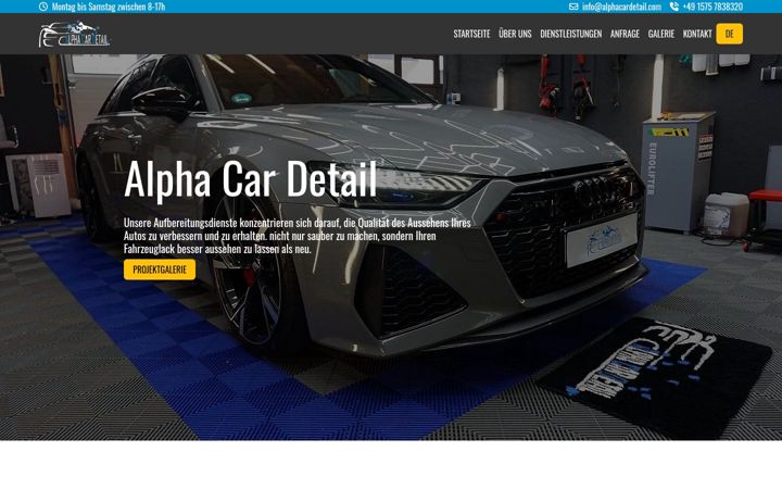 Skärmbild av alphacardetail.com