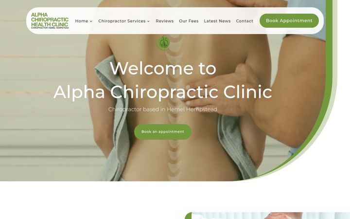 Screenshot of alphachiro.co.uk