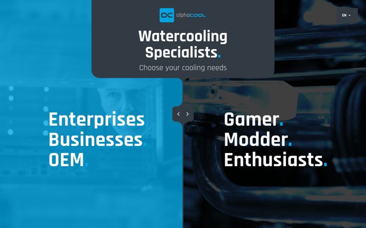 Ekrānuzņēmums no alphacool.com
