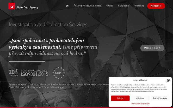 Screenshot of alphacorp.cz