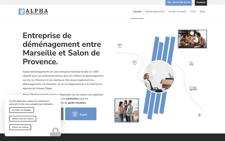Екранна снимка на alphademenagements.com